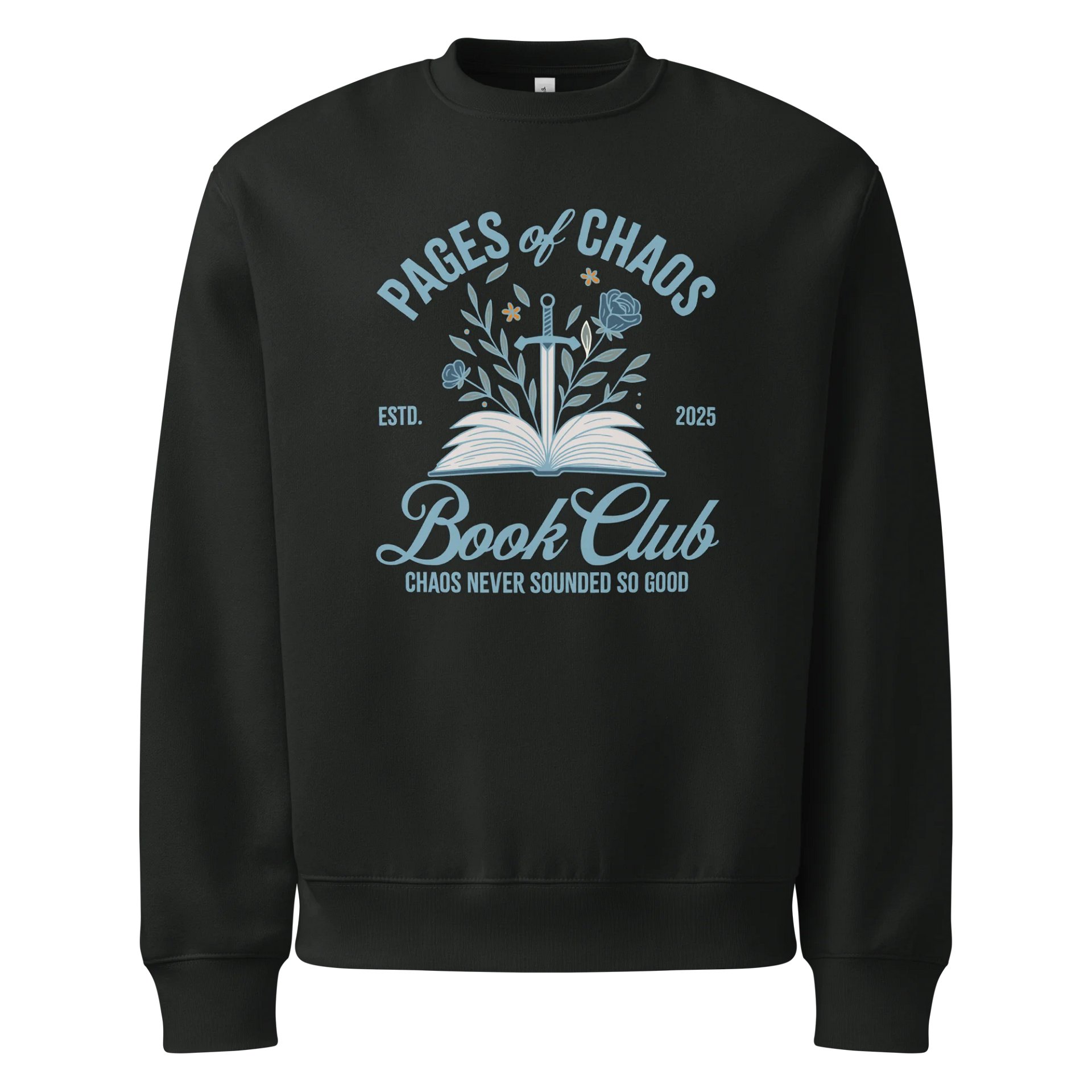 Pages of Chaos Book Club Sweatshirt (Dark) product image (1)