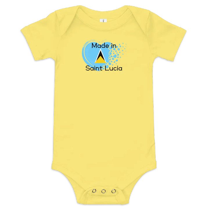 Heartfelt Made in Saint Lucia Baby Onesie product image (2)