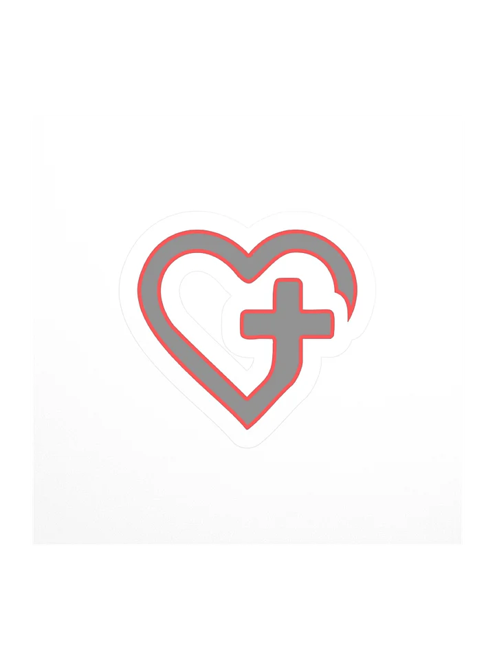 Cross In Heart sticker product image (4)