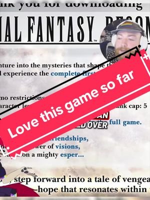 I am thoroughly enjoying this Demo!!  #finalfantasyresonance #finalfantasy #squareenix #lgbtstreamer #twitchstreamer 