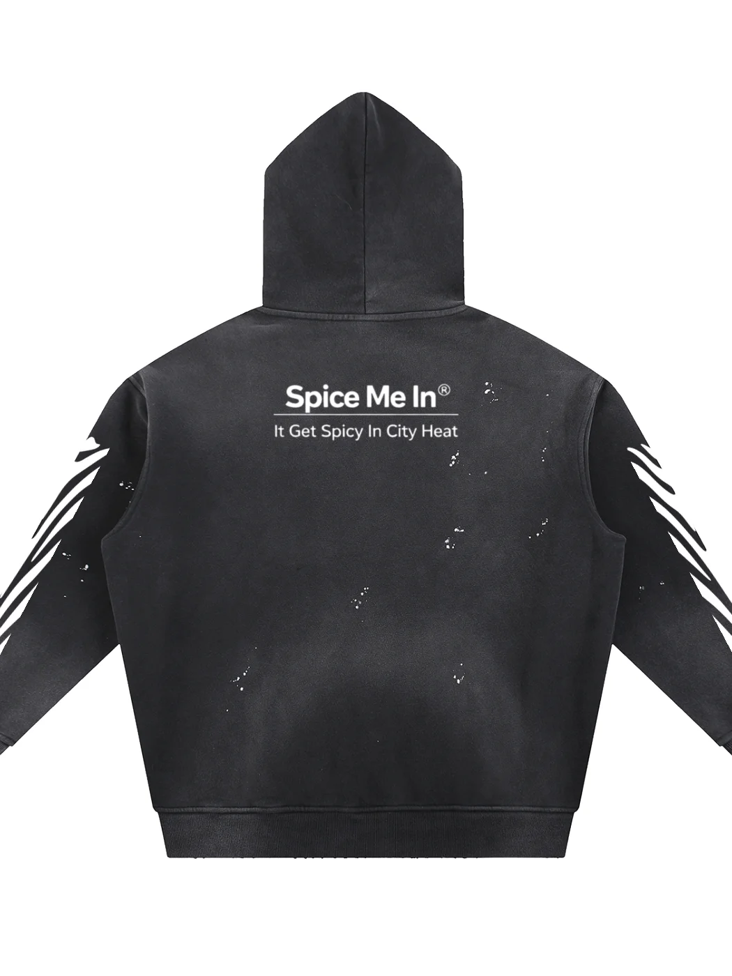 SPICE MADE ME Vintage Washed Frayed Fleece Hoodie product image (2)