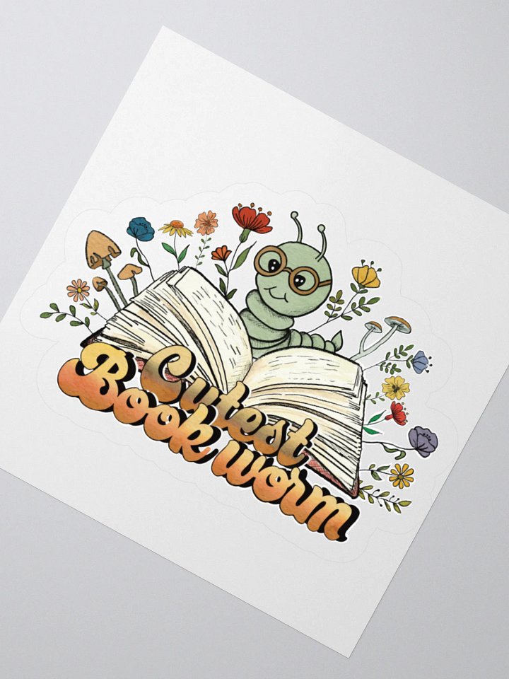 Book Worm Sticker product image (6)