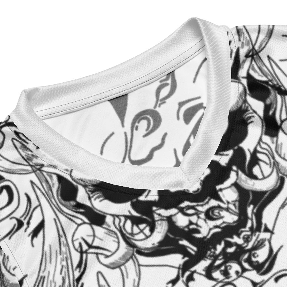 [ ONIFACE ] WHITE /BLACK Basketball Jersey // SYN product image (12)