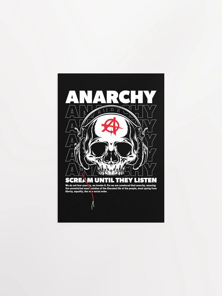 Anarchy: Scream Until They Listen - Vintage Punk Poster product image (7)