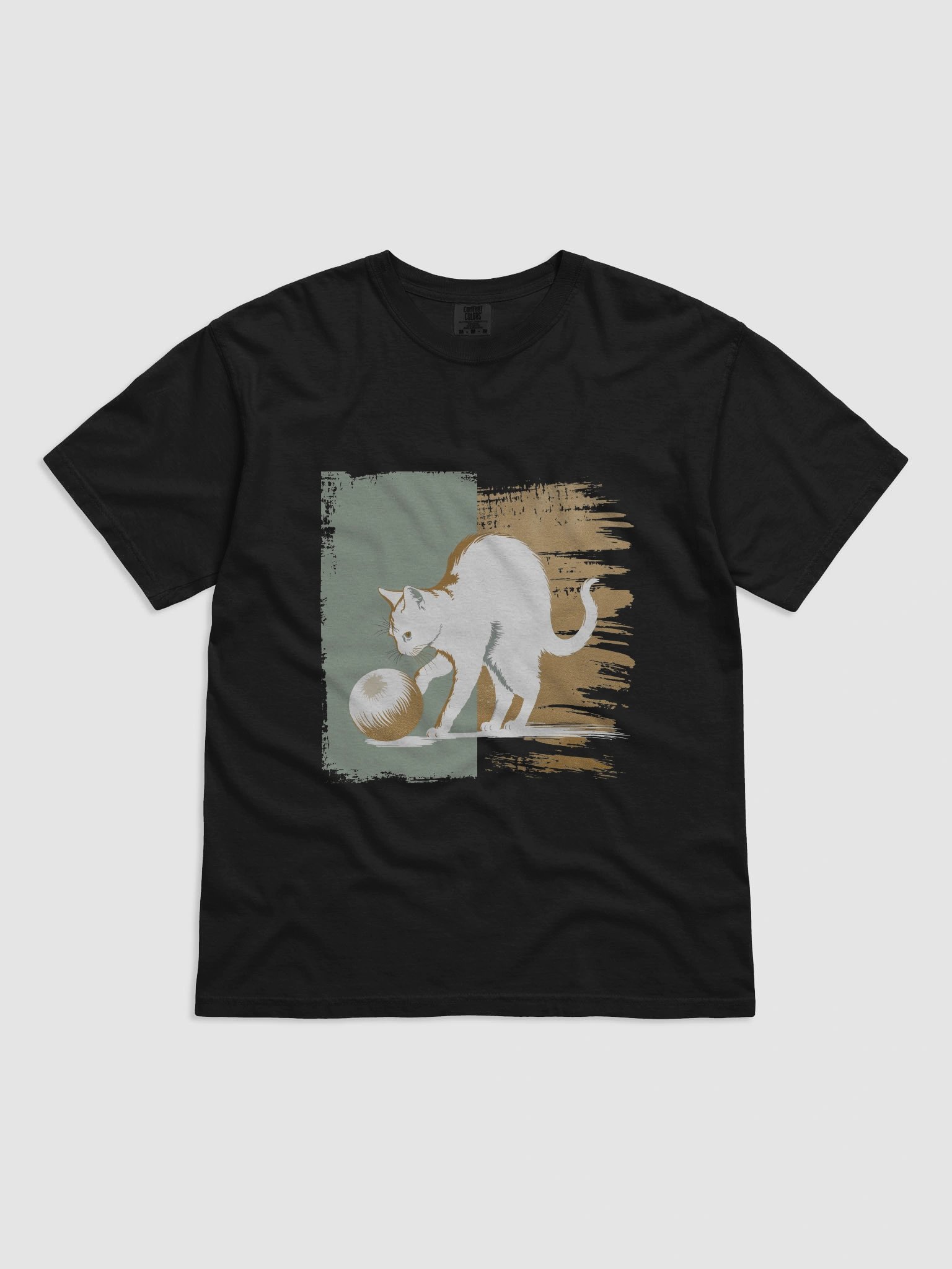 Holiday cat charm shirt -relaxed fit product image (2)