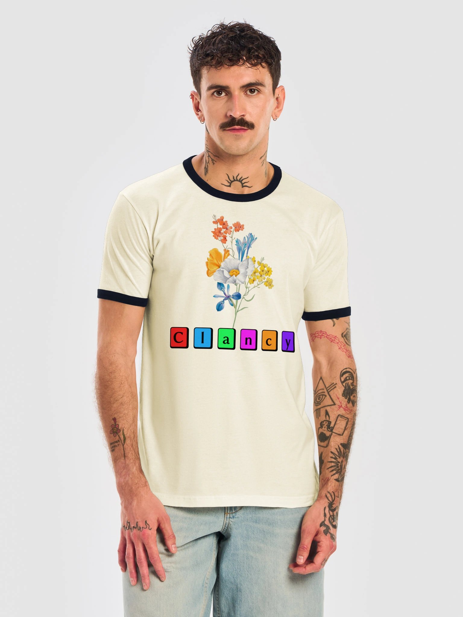 Clancy Flower Ringer Tee product image (15)