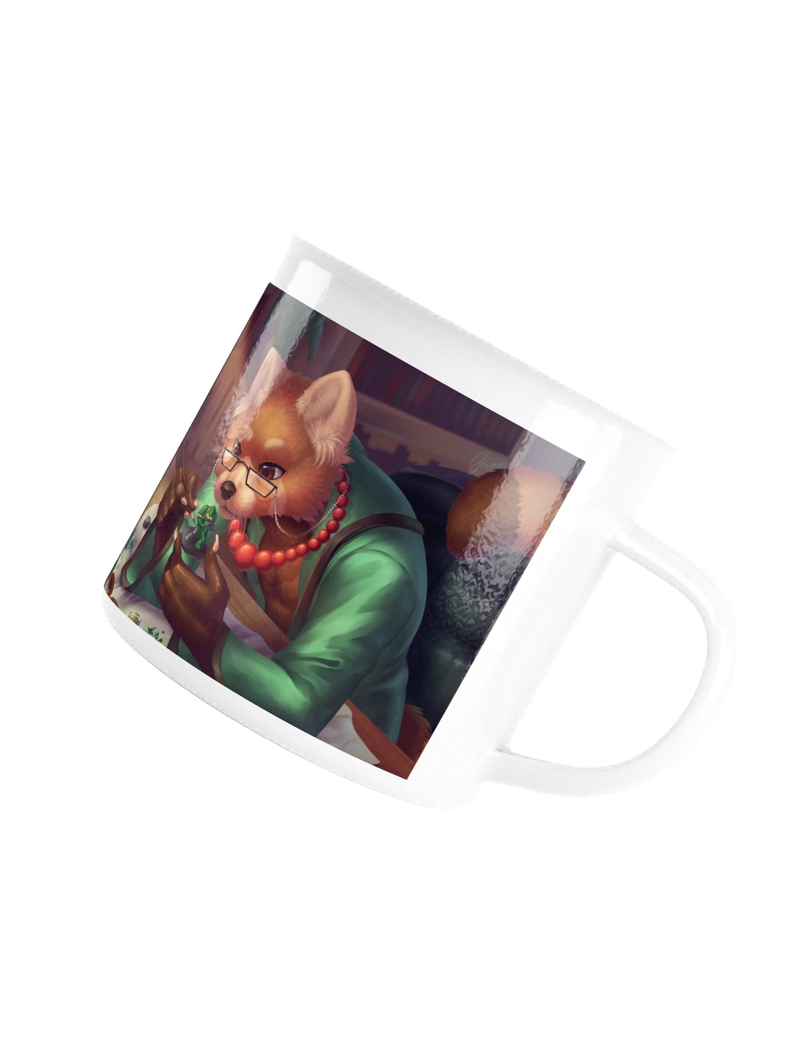 Painterly Panda Enamel Mug product image (5)