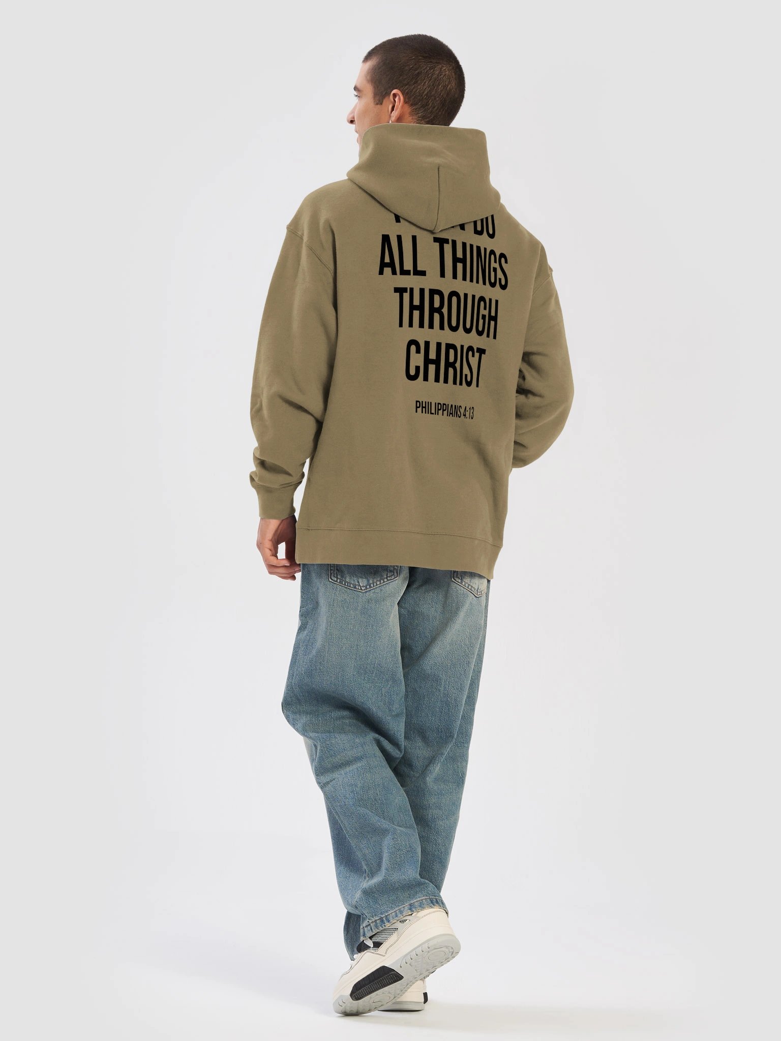Philippians 4:13 Khaki Hoodie product image (4)