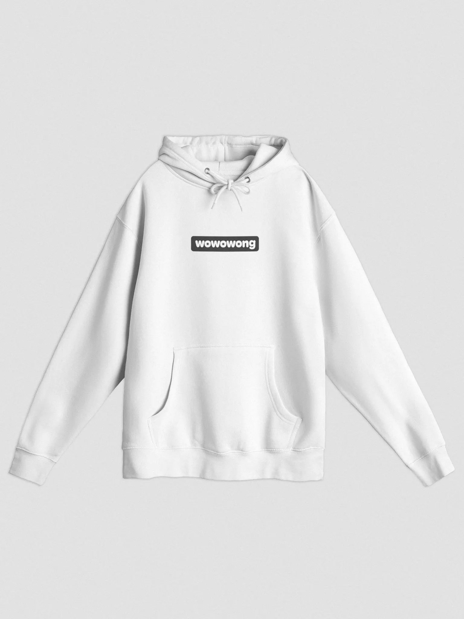WoWoWong Box Logo - Hoodie (White) product image (1)