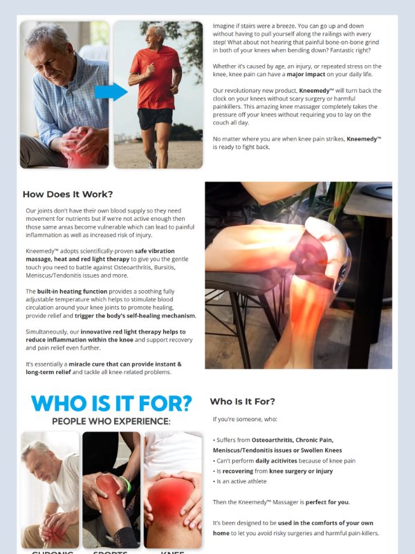 KneeRelief Pro – Pain Therapy Template product image (3)