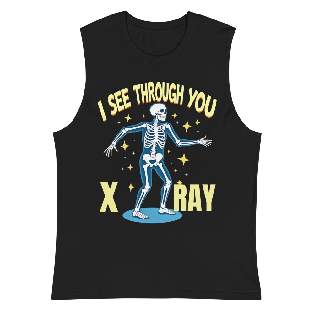 Playful Skeleton X-Ray Muscle Tank product image (3)