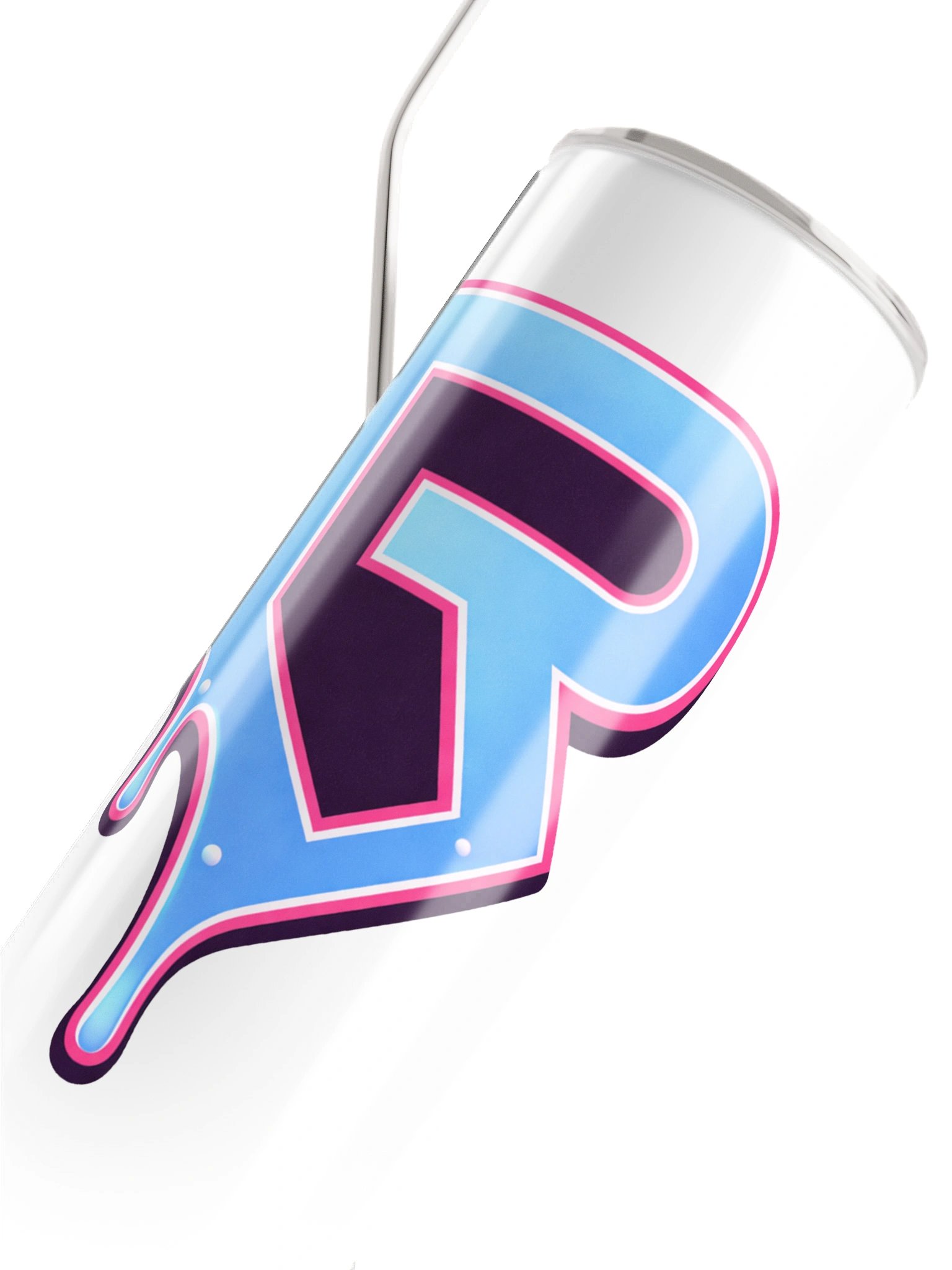 R Drippy White Stainless Steel Tumbler product image (4)