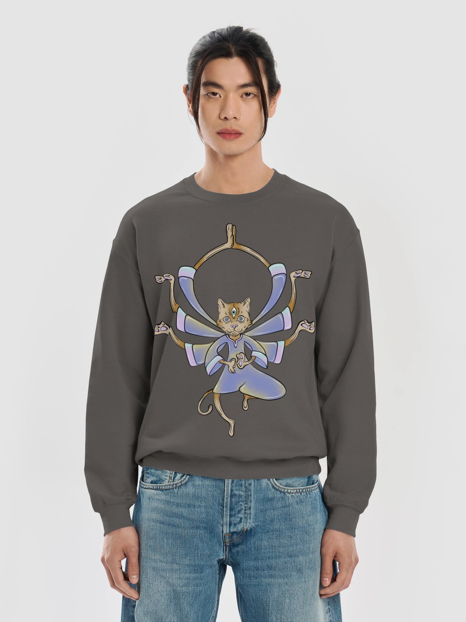 Meoooooooooow - Gildan Classic Unisex Crewneck Sweatshirt product image (21)