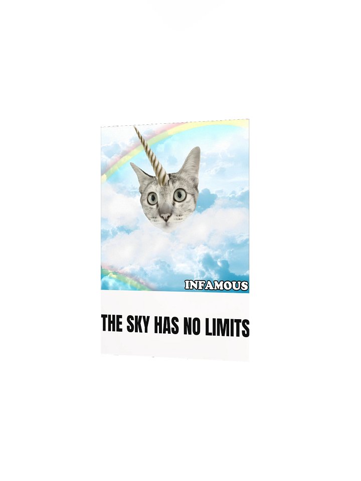 The Sky Has No Limits Cat Poster product image (3)