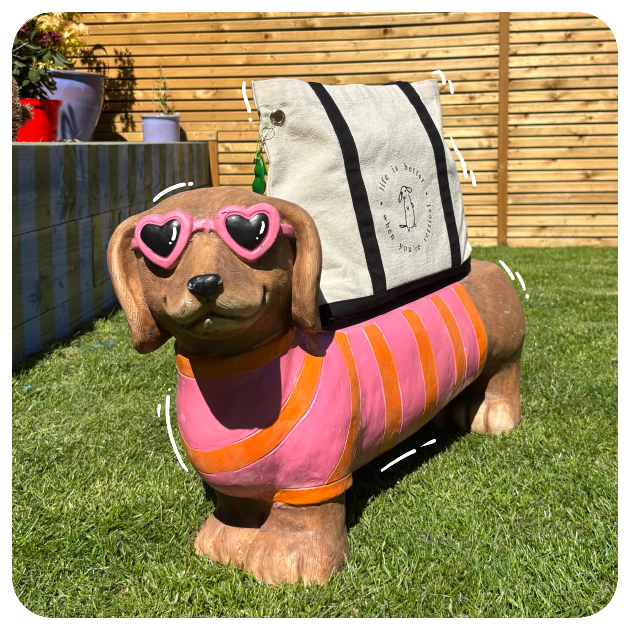 'Life is better' | Tote bag | with removable Peapod bag hanger product image (3)