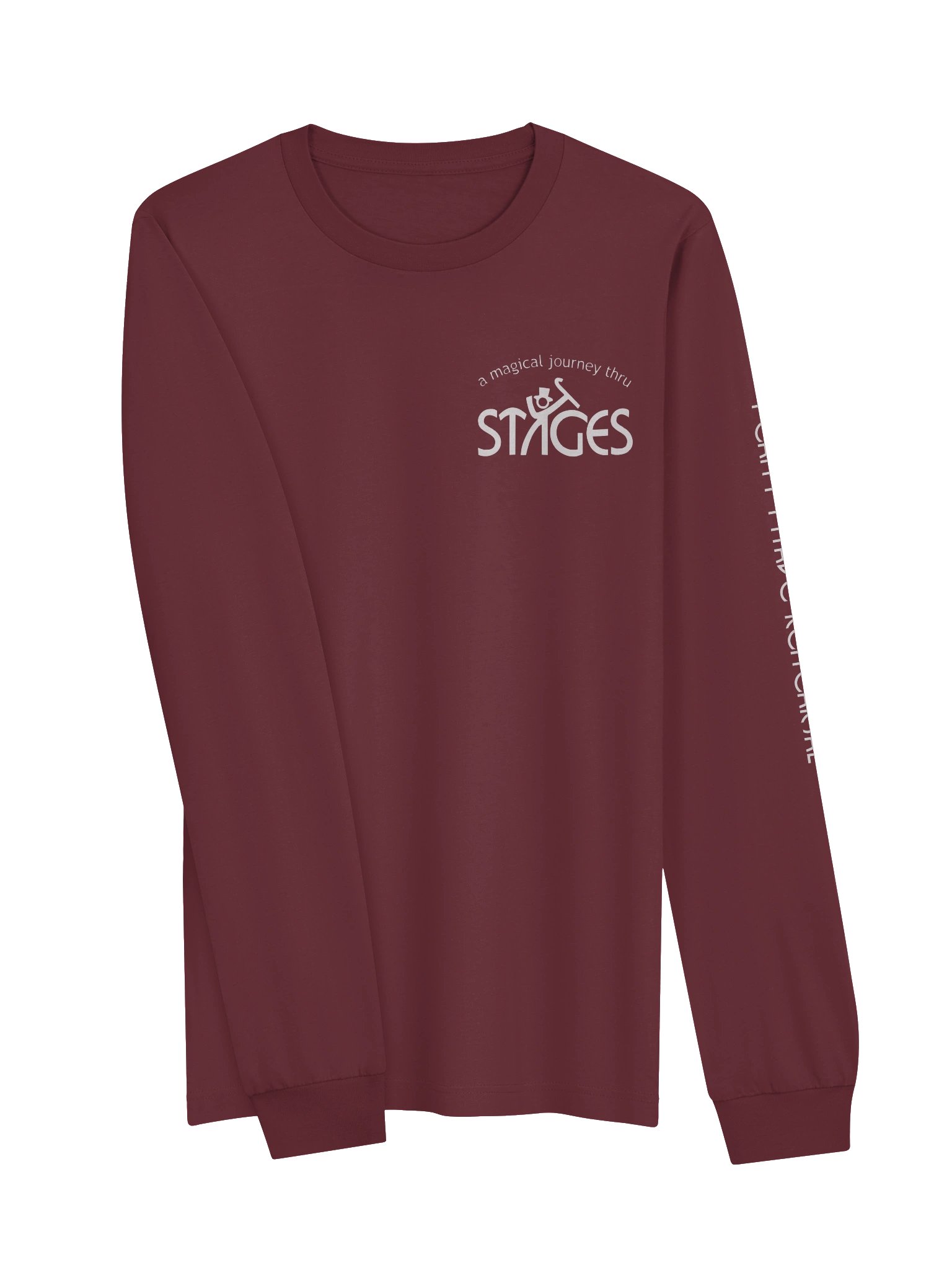 Dark Super Soft Long Sleeve T Shirt - White Stages Logo product image (3)