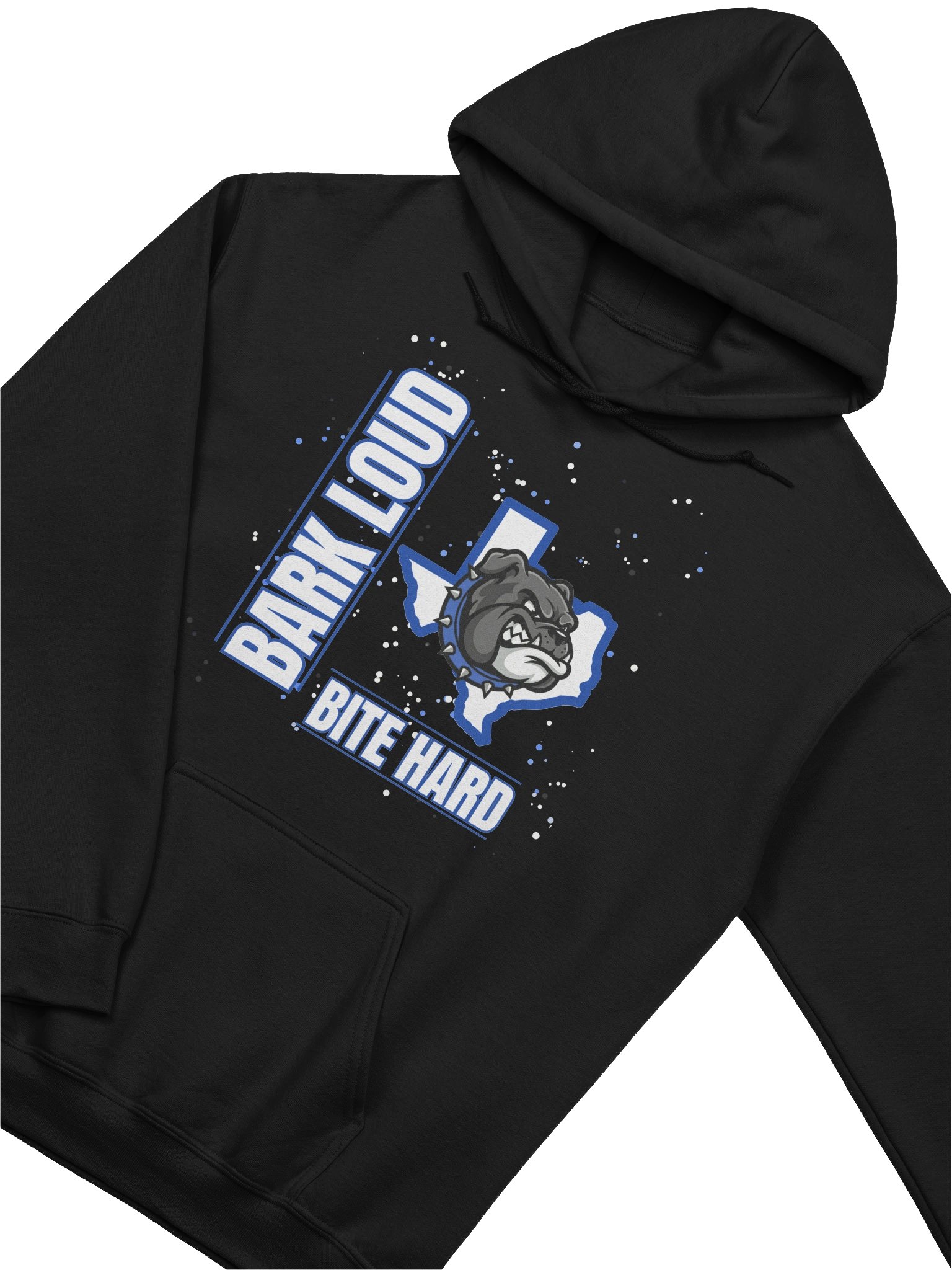 Bark Loud Spirit Hoodie - Blue on White product image (22)