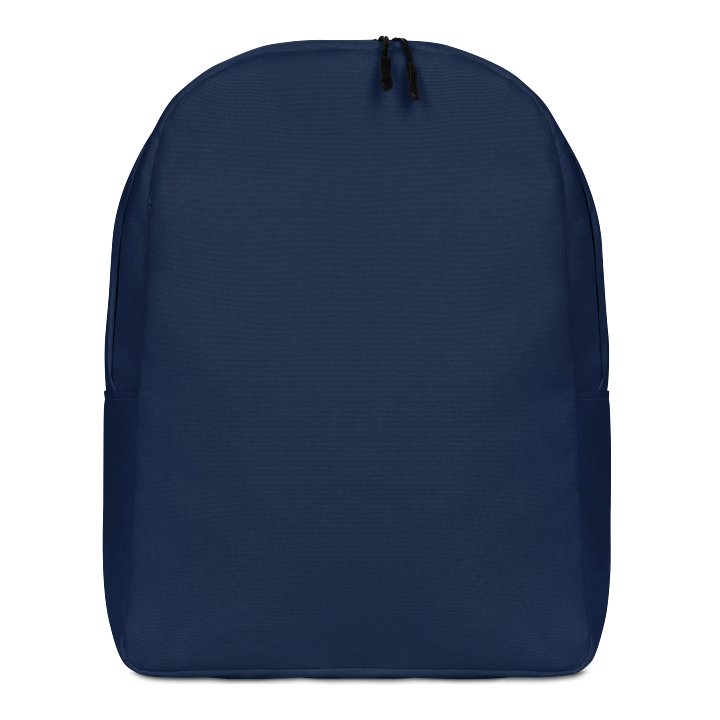Customizable Minimalist Blue Backpack product image (2)