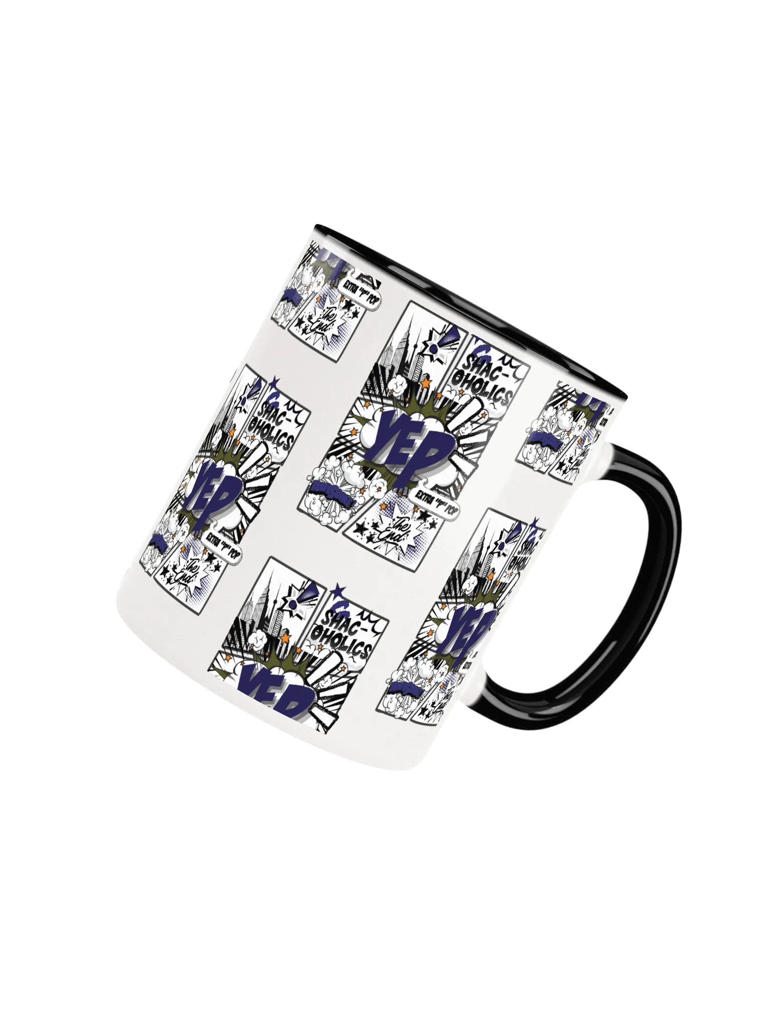 Shac-Oholics Comic Blast Mug - Dark Blue 
