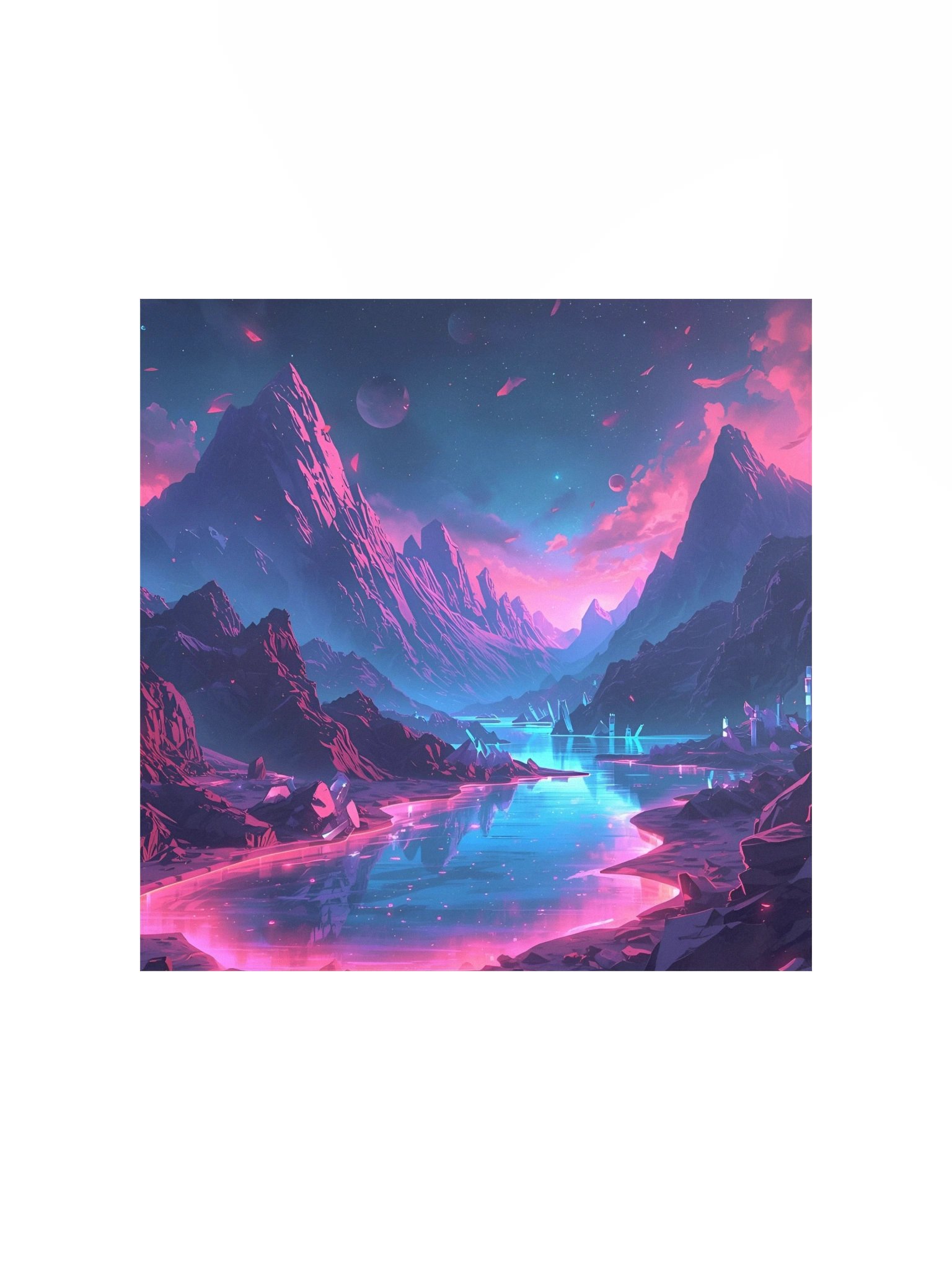 Celestial Peaks Matte Poster product image (4)
