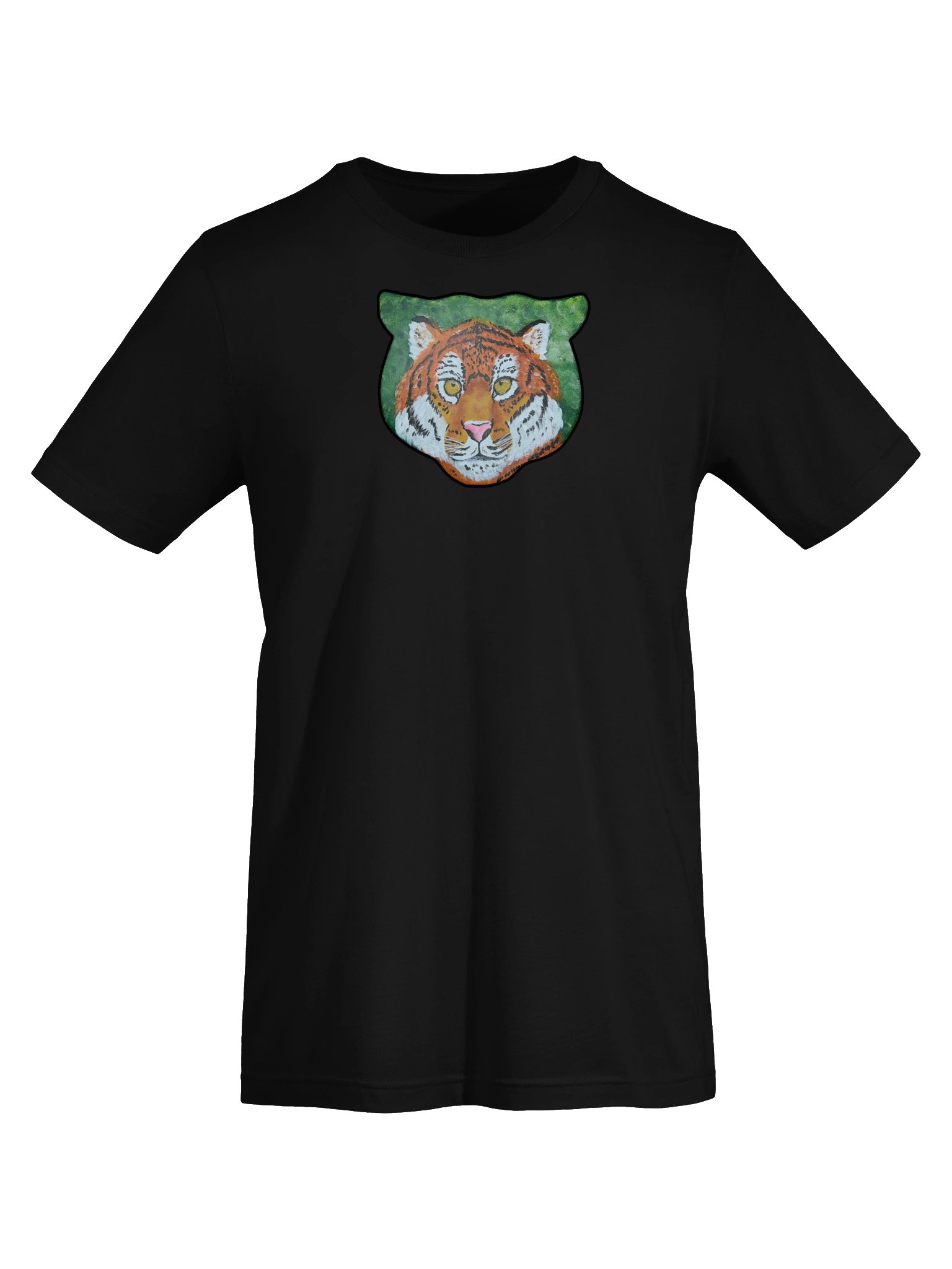 Tiger Portrait Painting Print - Bella+Canvas Tee product image (5)