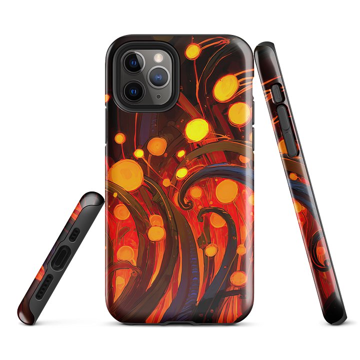 Radiant Tangle iPhone Case – Abstract Organic Glow Design product image (2)