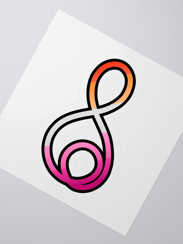 Treble Clef (Lesbian) - Kiss Cut Sticker product image (4)