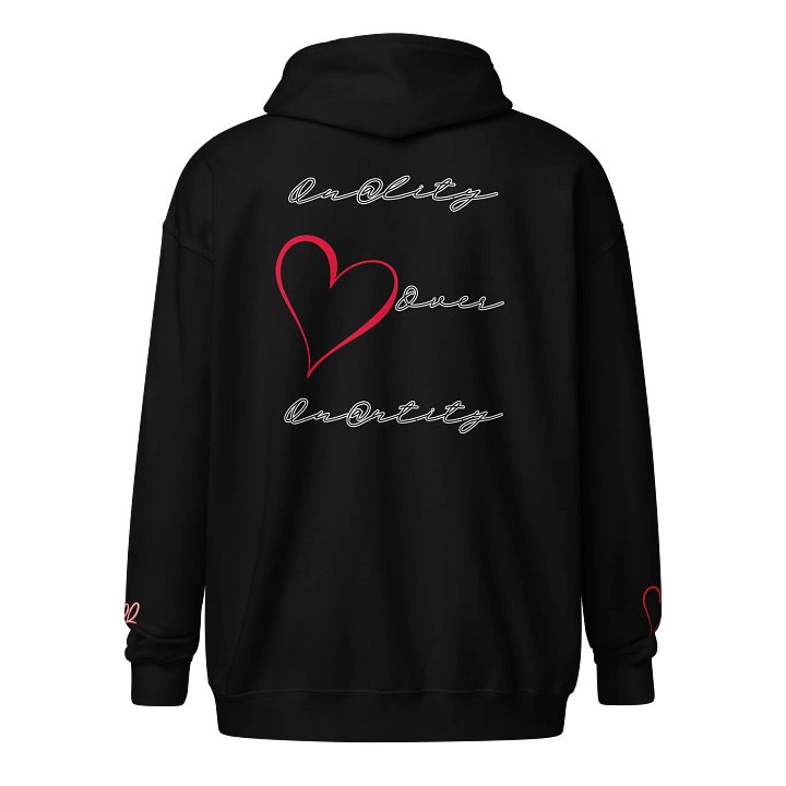 Qu@lity He@rts Zip hoodie product image (2)