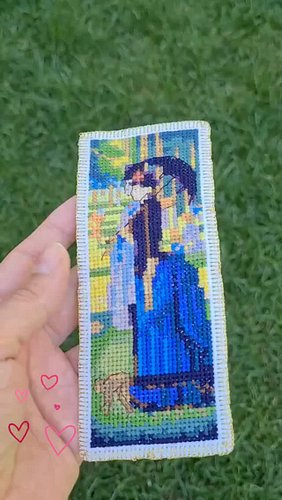 A bookmark inspired by Georges Seurat, translated into cross stitch.
Pointillism reimagined in thread — calm, precise, and ti...