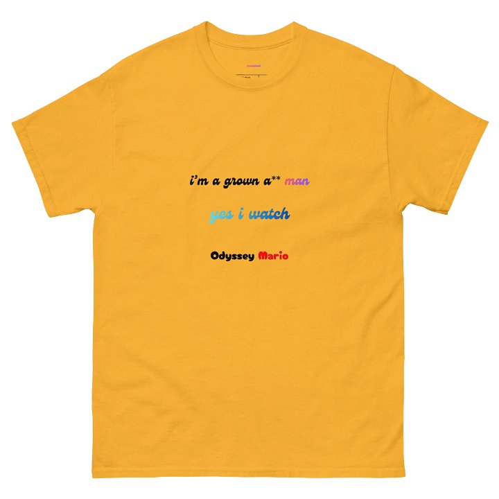 yes i watch Odyssey Mario T-Shirt product image (2)