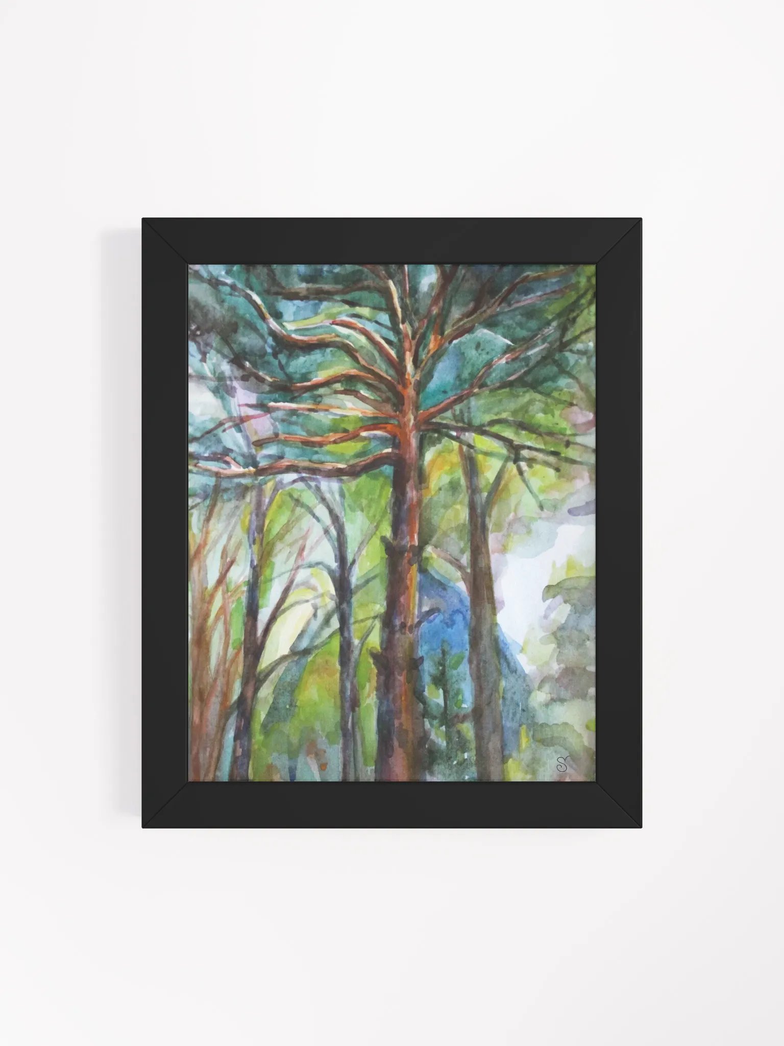 Enchanted Forest Watercolor Poster - Dacha Pine product image (11)