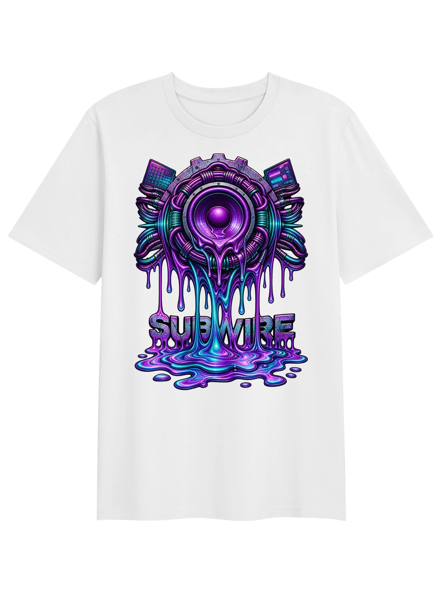 SUBWIRE Drip Logo T-Shirt - White product image (1)