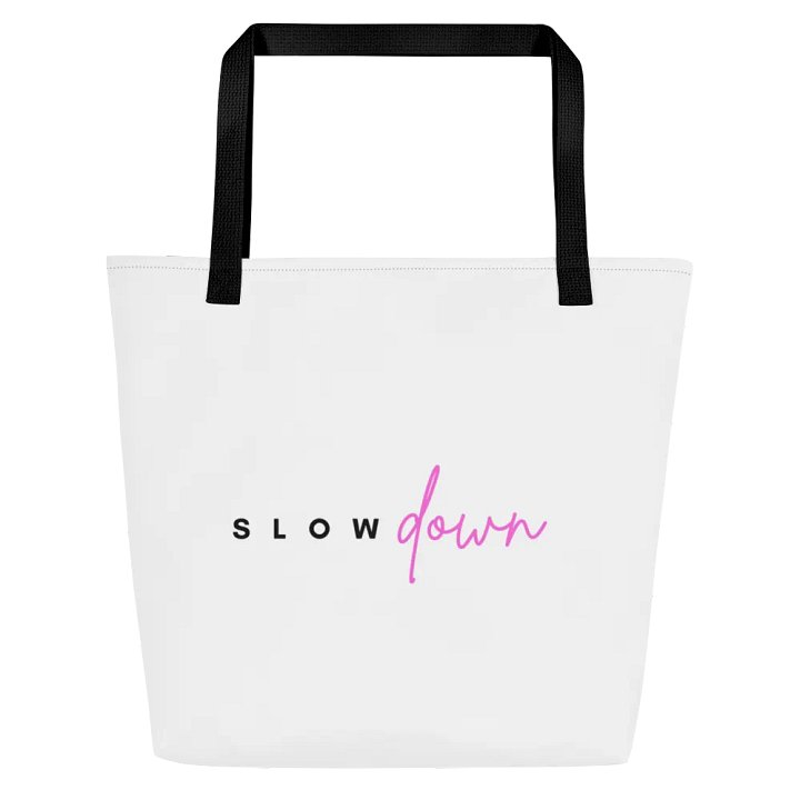 "Slow down" Tote bags it pockets product image (1)