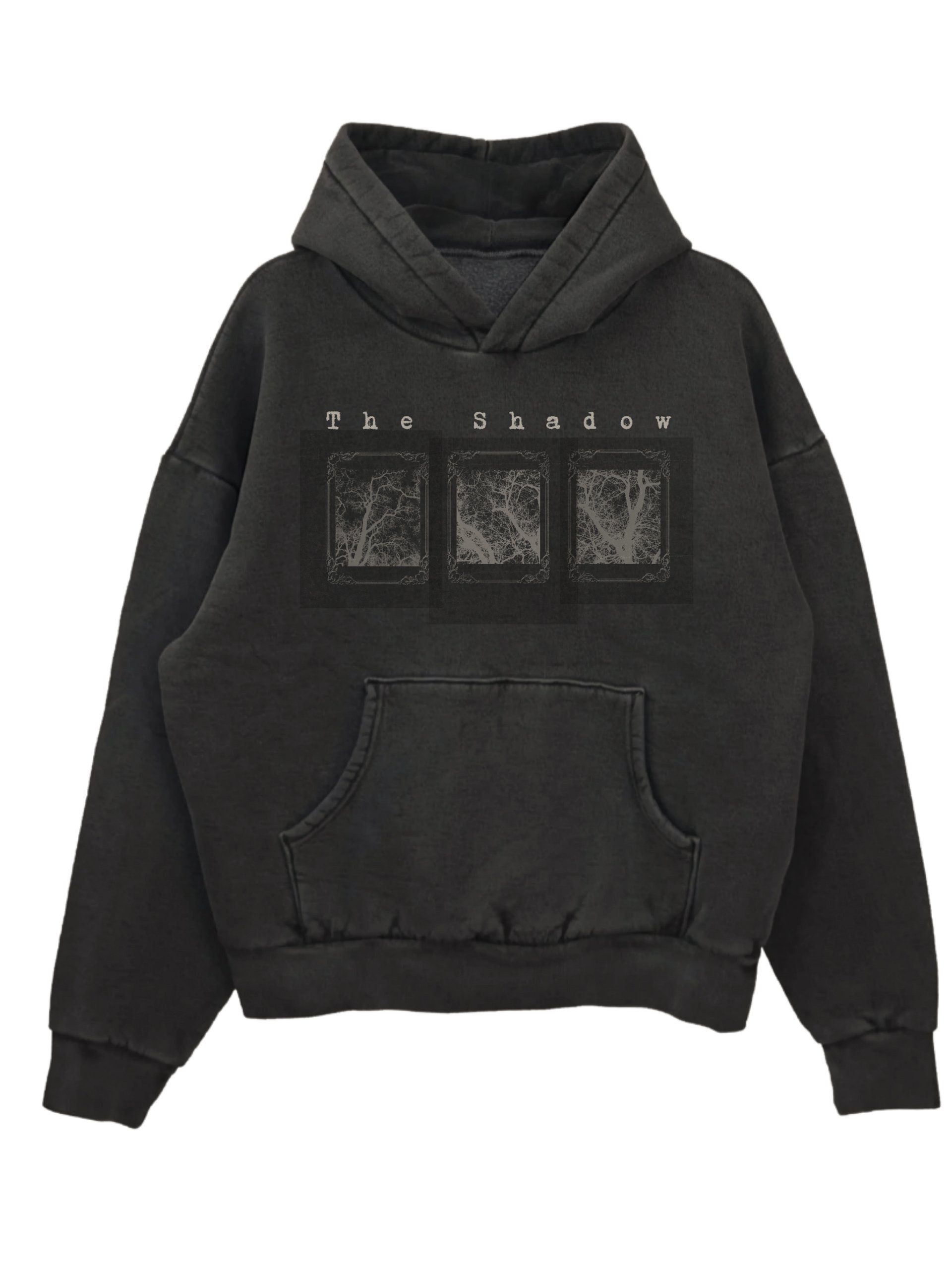 The Shadow solar print vintage dye hoodie product image (1)