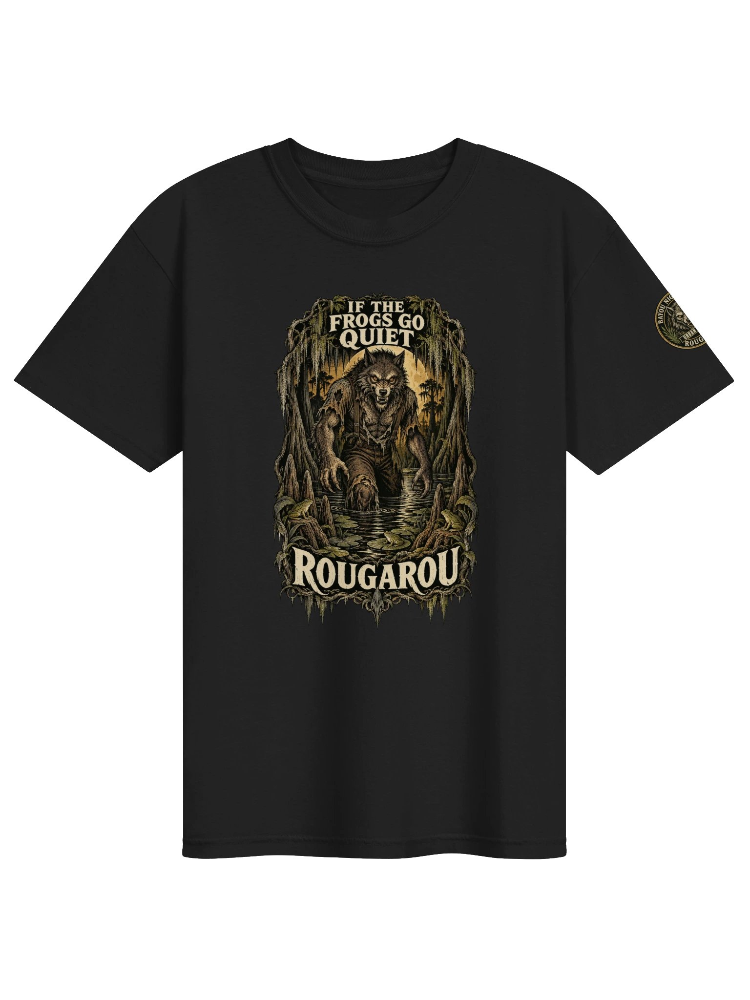 Rougarou — If the Frogs Go Quiet Night Watch Tee product image (1)