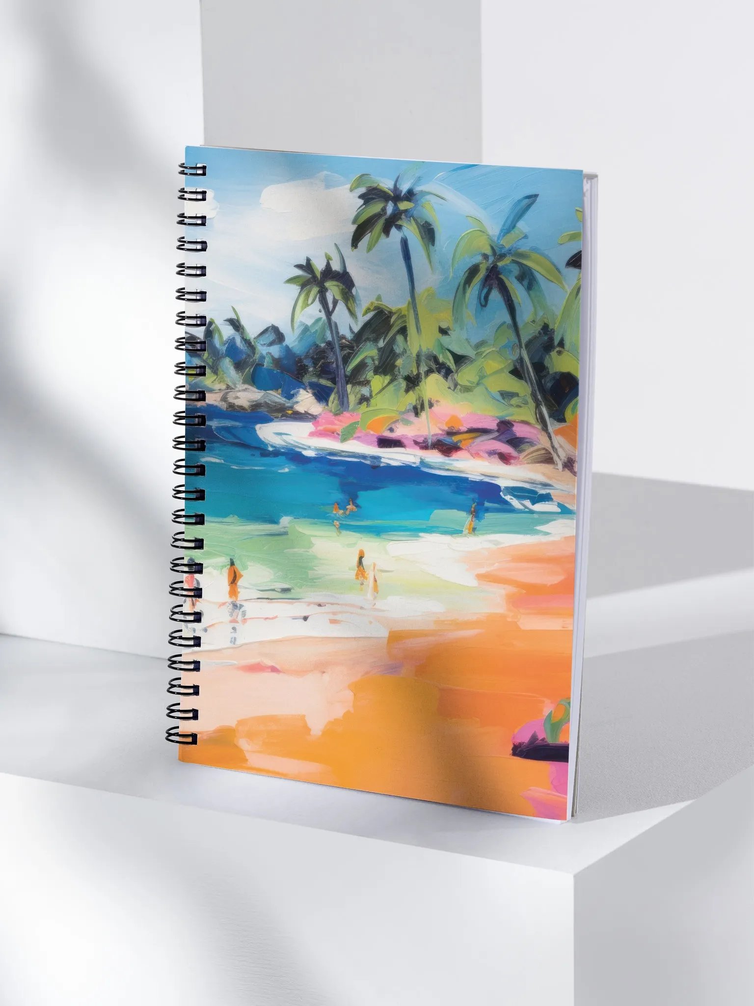 Tropical Beach Spiral Notebook – Coastal Art Edition product image (4)