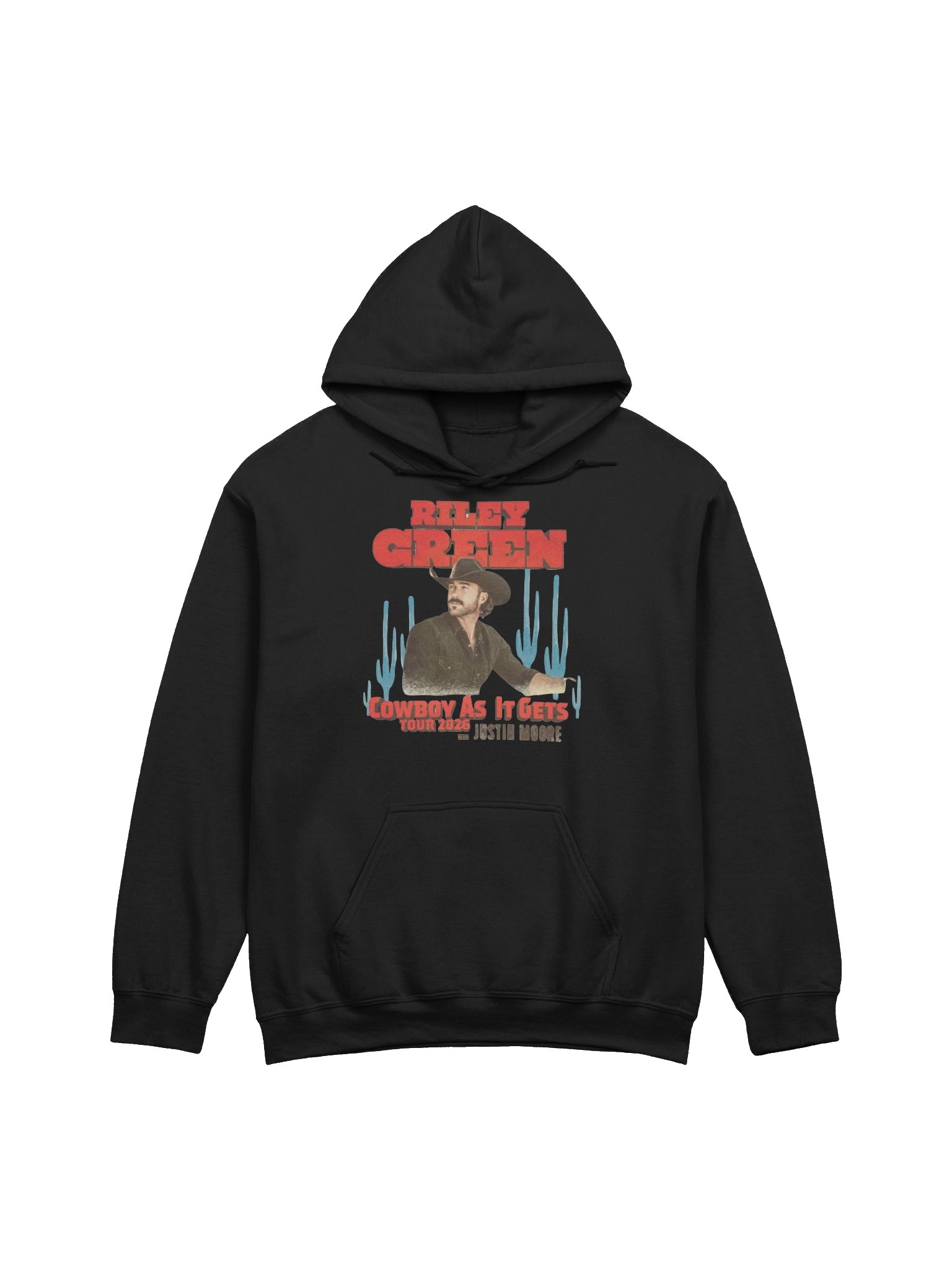 Riley Green Cowboy As It Gets Tour 2026 Hoodie product image (1)