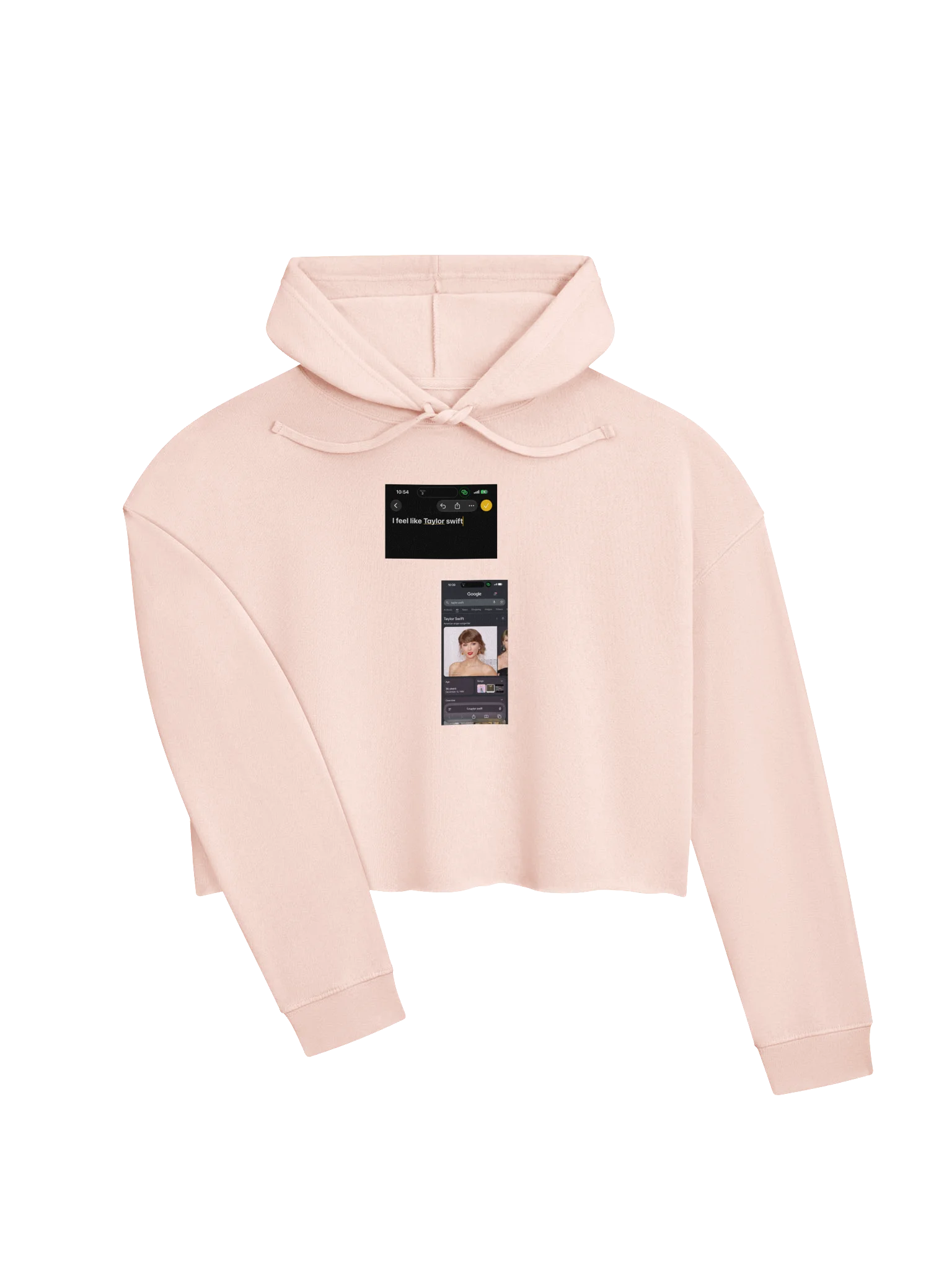 GIRL CROPPED HOODIE I FEEL LIKE TAYLOR SWIFT product image (3)