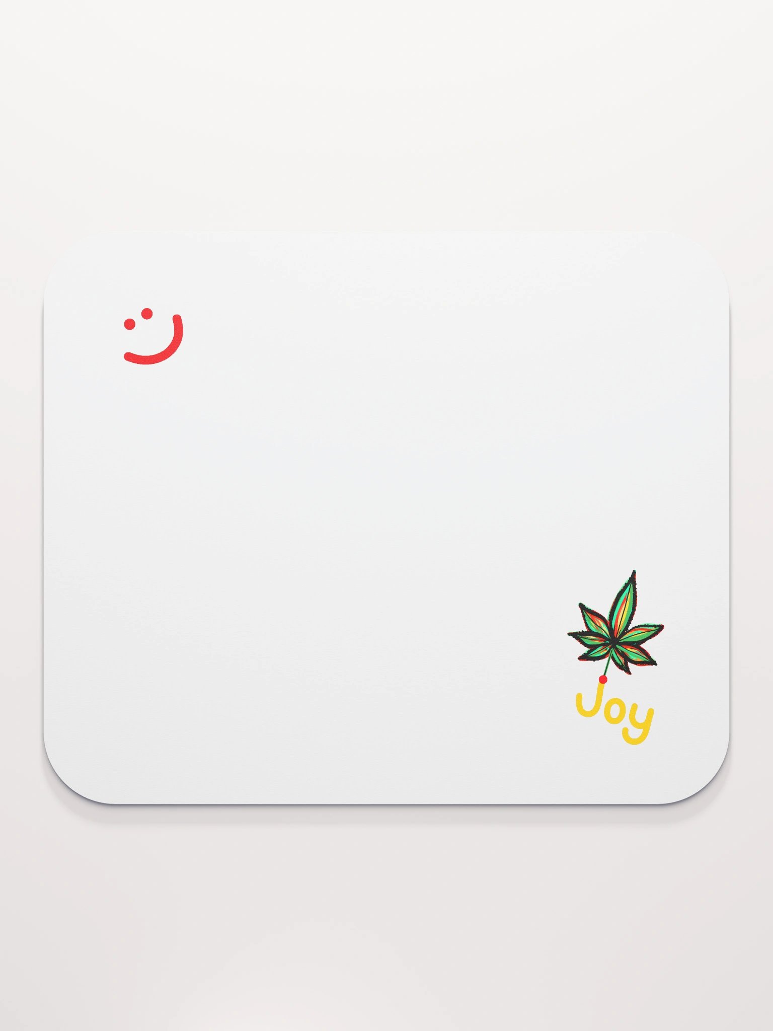 Joy Leaf White Mouse Pad product image (2)