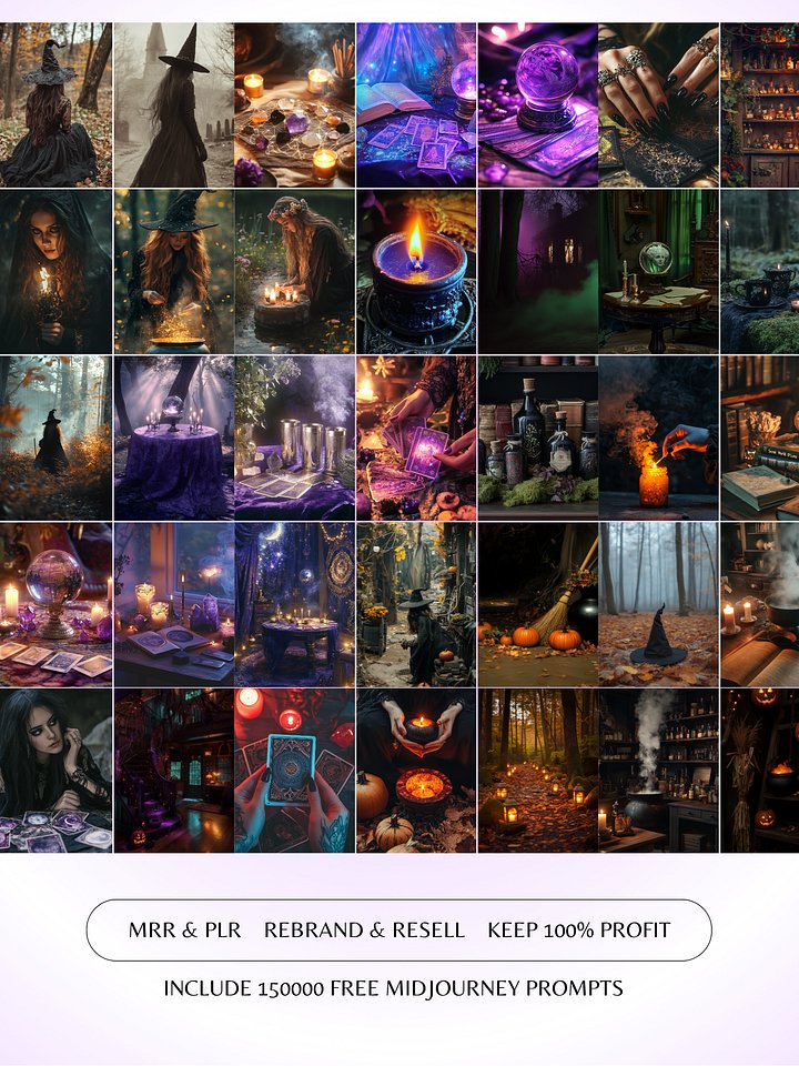 WITCHY | 100 Aesthetic Stock Images (MRR Included) product image (2)