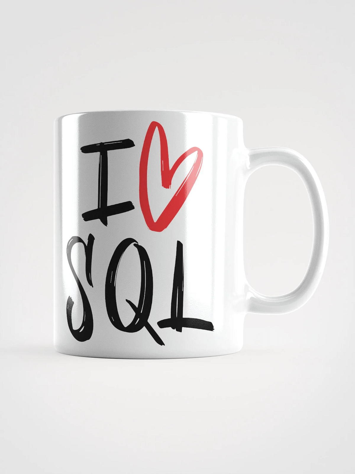 "I love SQL" Mug | Nerdlettering