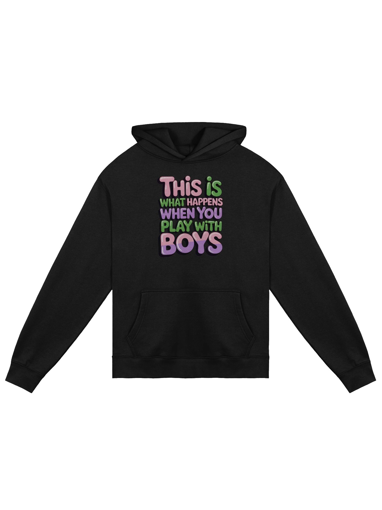 This Is What Happens When You Play With Boys Oversized Hoodie product image (1)