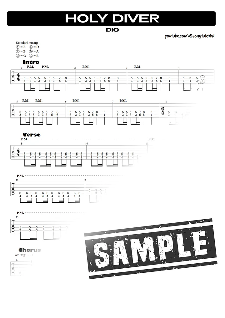 Holy Diver | PDF Tab + Guitar Pro | Dio product image (2)