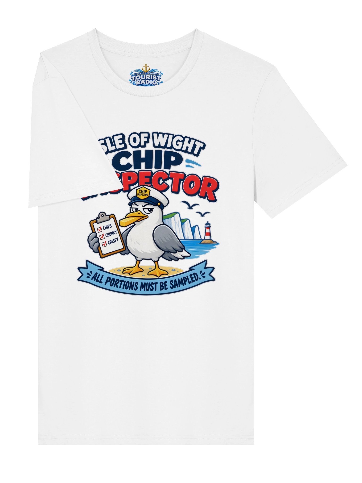 Isle of Wight Chip Inspector Unisex Organic T-Shirt product image (3)