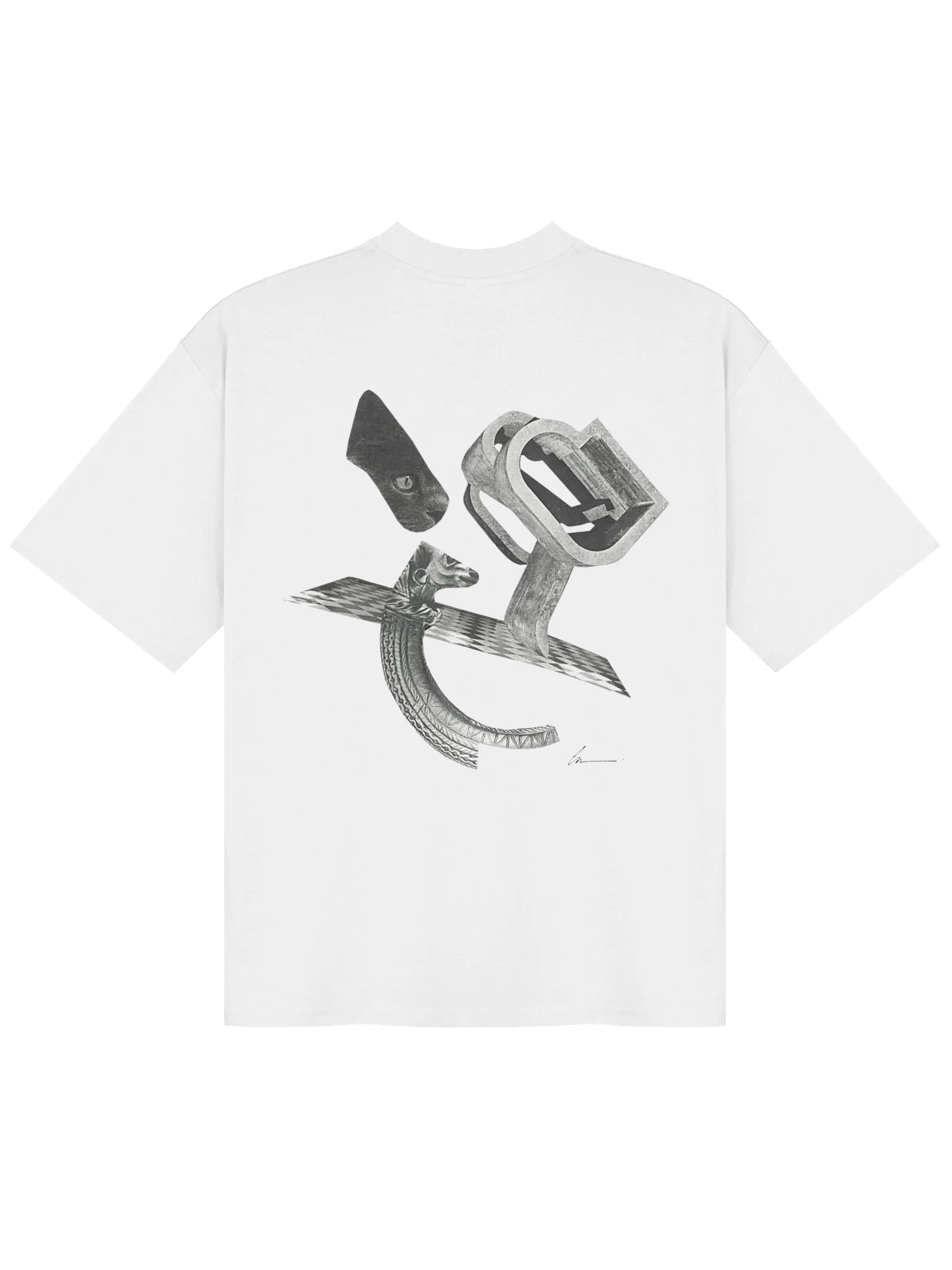 002 FRAGMENTATION UNISEX OVERSIZED T-SHIRT CT WT 26 product image (1)