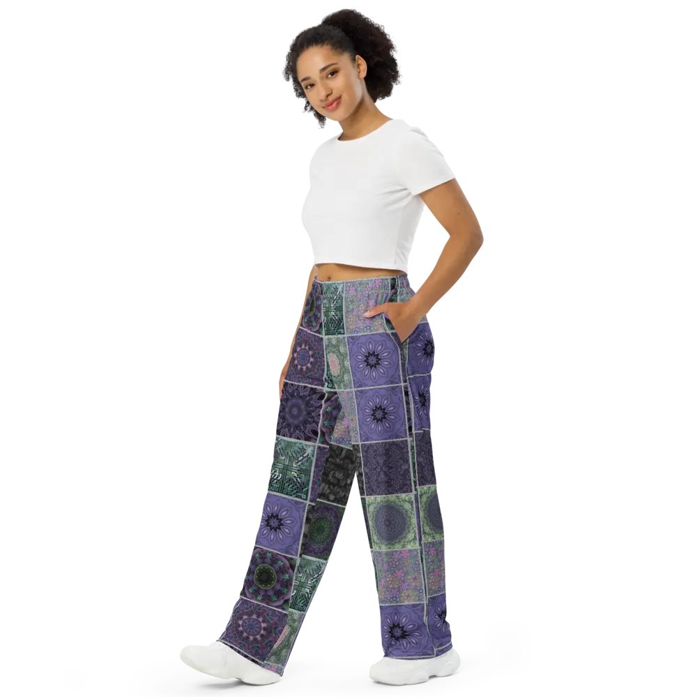 Lavender Crazy Quilt Wideleg Pants product image (4)