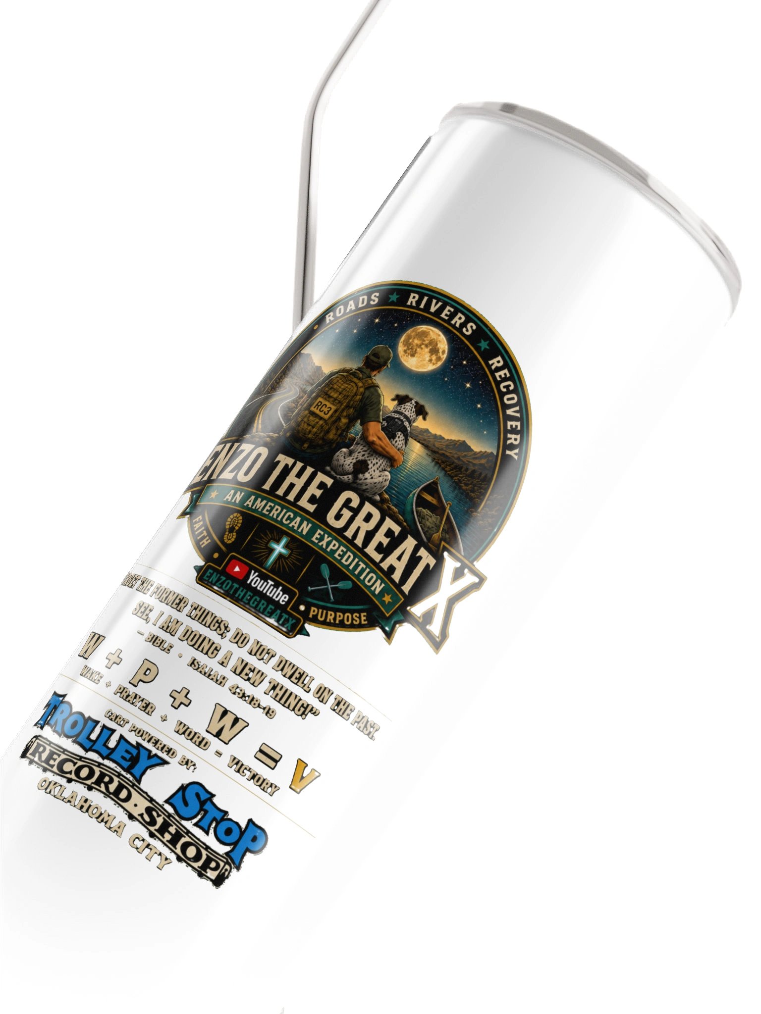 Enzo The Great X — Roads • Rivers • Recovery Tumbler product image (4)