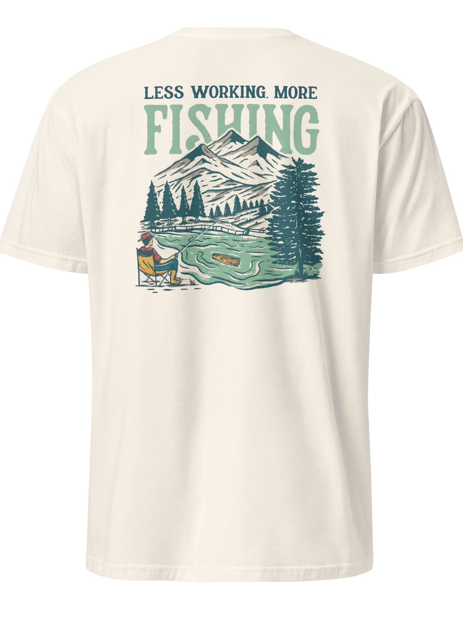 Less Working More Fishing Shirt – Vintage Fishing Tee product image (7)