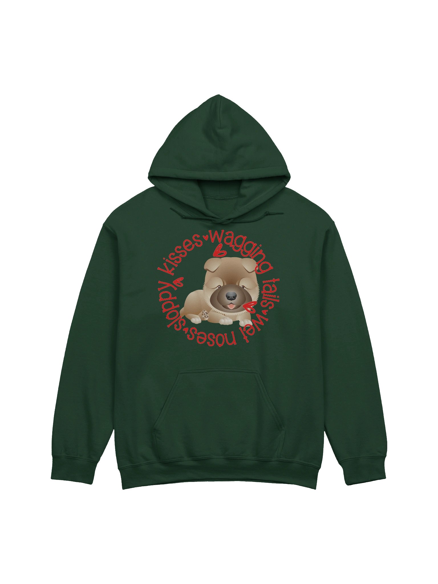 Sloppy Kisses Chow Dog Hoodie product image (1)
