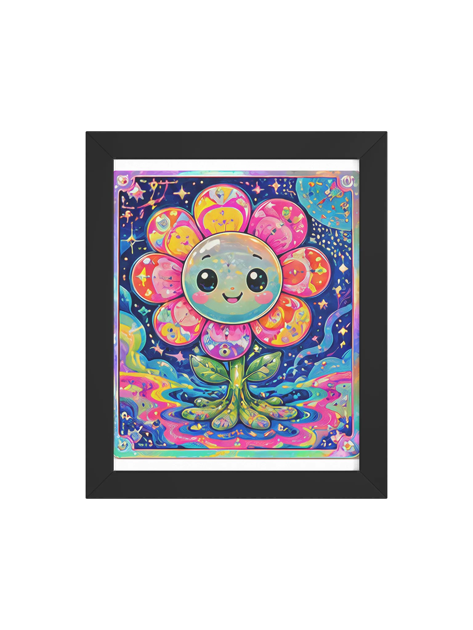 Cosmic Flower Framed Poster product image (58)